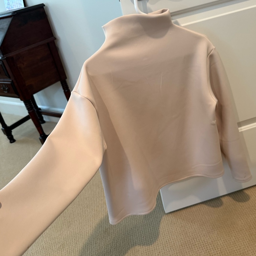 Aday Like a Boss pullover scuba sweater in sand